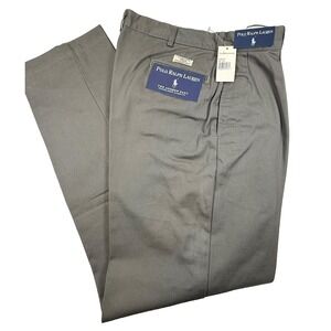 Vintage Polo Ralph Lauren Andrew Pleated Pants Men's 36x34 Gray/Green NWT READ